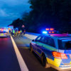 Die Polizei hat zwei der drei Fahrstreifen Richtung Dortmund gesperrt, damit die Feuerwehrleute sicher arbeiten können (Foto: n112.de/Stefan Hillen)