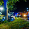 In diesem Auto starben am Sonntagmorgen zwei Menschen, zwei weitere wurden schwer verletzt.